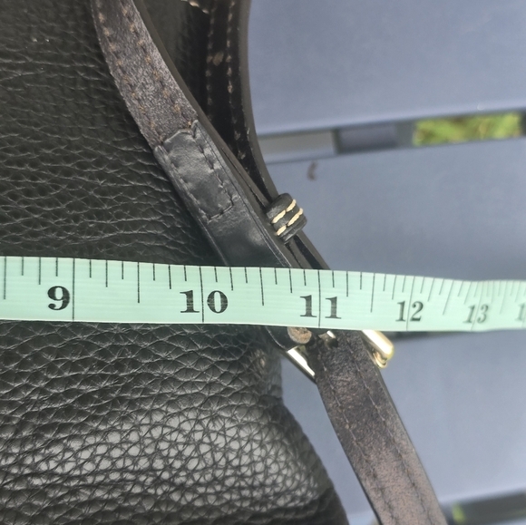 Dooney & Bourke Black Pebble Grain Crossbody Shoulder Bag Black Pockets - Picture 10 of 16